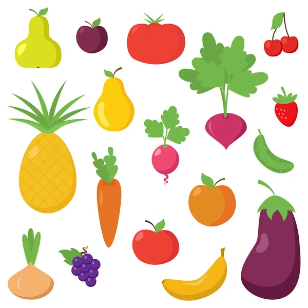 Frutas verduras e legumes Imágenes Vectoriales, Gráfico Vectorial de Frutas  verduras e legumes | Depositphotos
