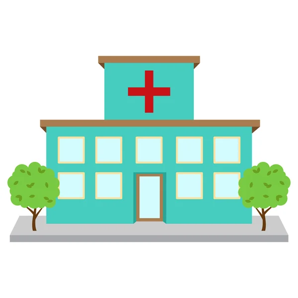 Bright and Colorful Vector Hospital or Medical Facility Royalty Free Stock Vectors