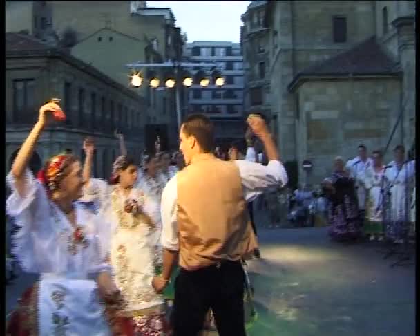 Baile folclórico de Murcia. España - 2 cortes — Vídeo de stock