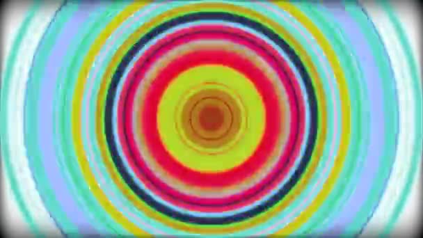 Círculos de fundo fractais — Vídeo de Stock