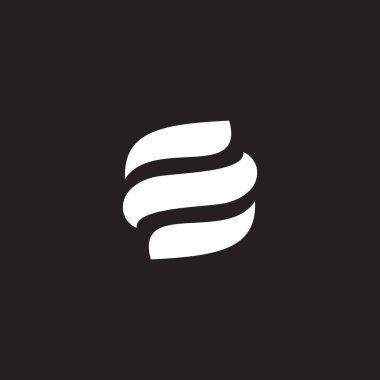 Çevir rüzgar sembolü basit geometrik logo vektörü