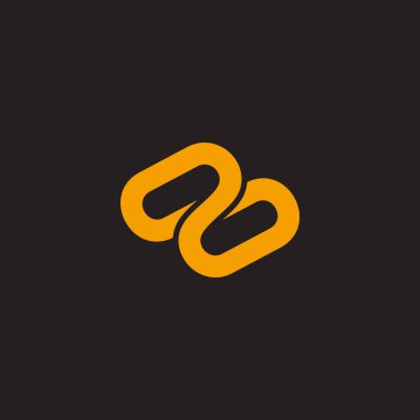 Üstüste binen çizgi logo vektörünün sonsuzluğu