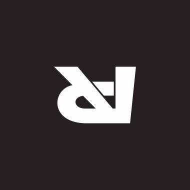 harf vd basit bağlı geometrik logo vektörü