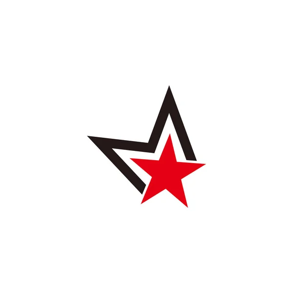 Letra Estrella Explosión Abstracto Simple Logo Vector — Vector de stock