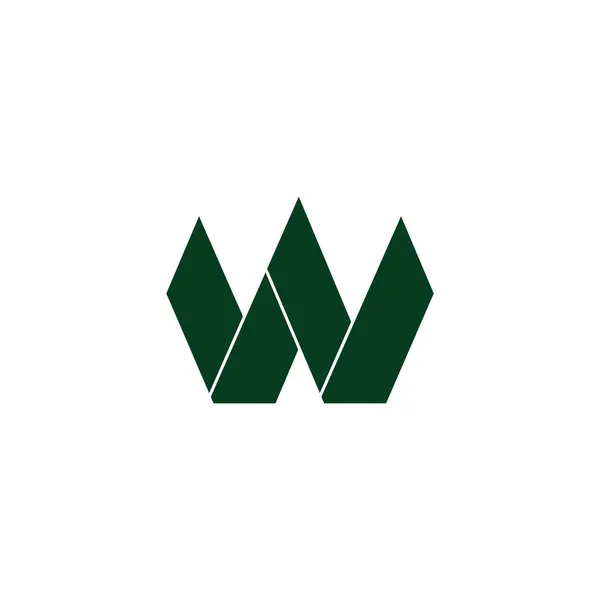 Buchstabe Ein Dreieck Flacher Geometrischer Logo Vektor — Stockvektor