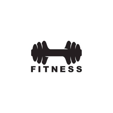 dambıl fitness sembolü logo vektörü