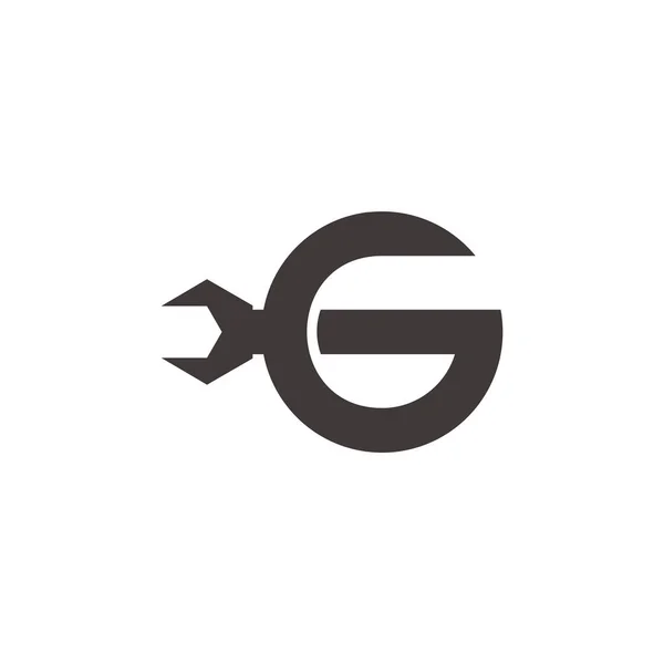字母G扳手服务设计标识向量 — 图库矢量图片