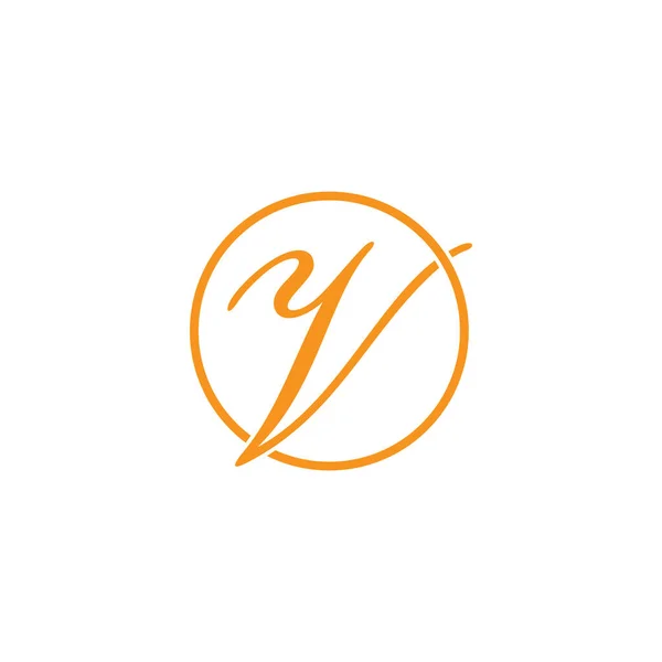 Буквы Простой Вектор Логотипа Круга Красоты — стоковый вектор