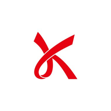 jk 3d harfi düz geometrik logo vektörü