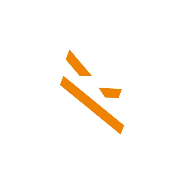 Letra Espaço Negativo Flash Energia Símbolo Logotipo Vetor — Vetor de Stock