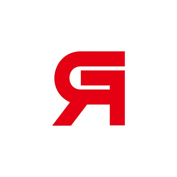 Litera Prosty Powiązany Wektor Logo Geometrycznego — Wektor stockowy