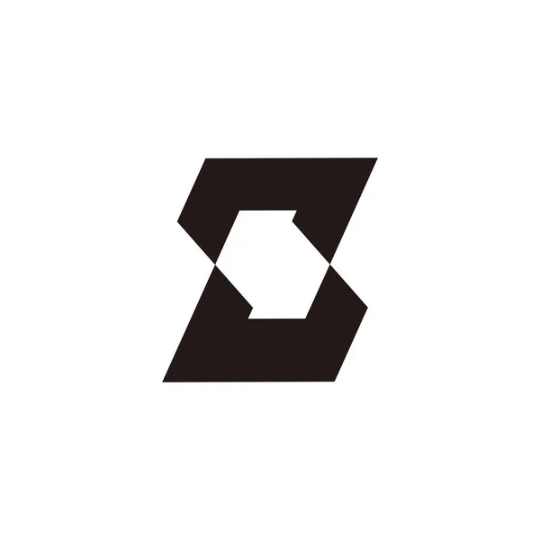 Wektor Wielokątnego Geometrycznego Logo Litery — Wektor stockowy