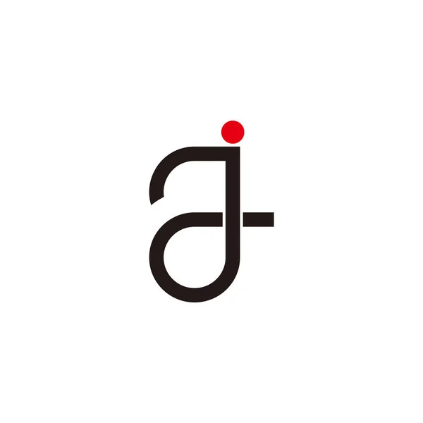Letter Простой Геометрический Вектор Логотипа — стоковый вектор