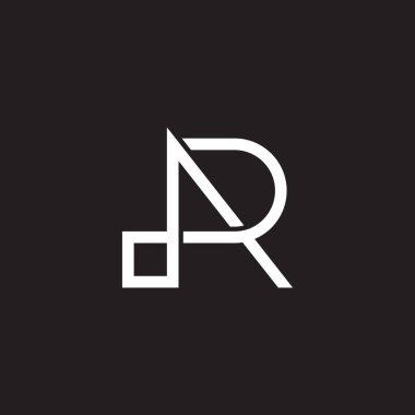 ar sonsuz harfi ok çizgi logo vektörü