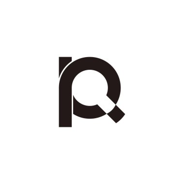 harf pc basit hareket çember logo vektörü