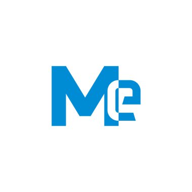 Bana basit geometrik negatif uzay logo vektörünü yaz