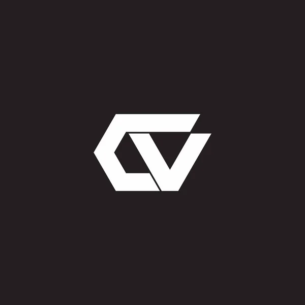 Buchstabe Einfache Bewegung Slice Logo Vektor — Stockvektor