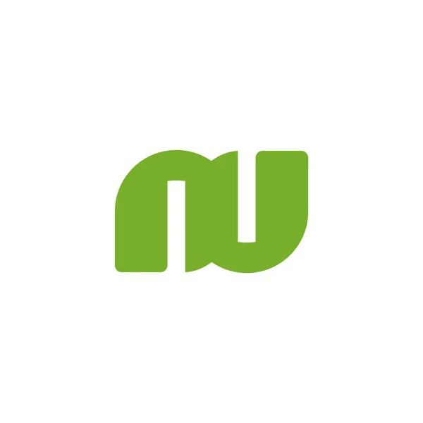 Buchstabe Grüne Farbe Einfach Verbinden Logo Vektor — Stockvektor