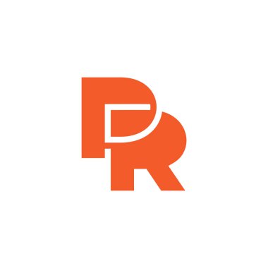 Basit geometrik bağlantılı soyut logo vektörü