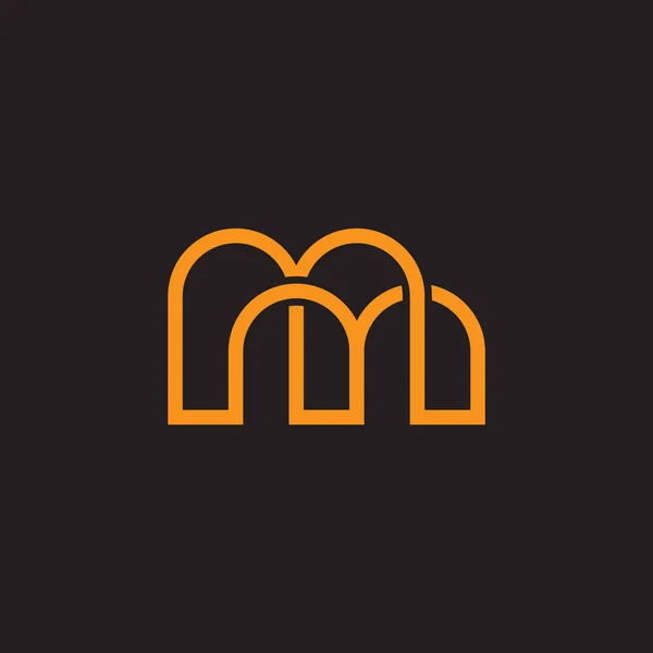 Lettre Lié Ligne Mince Infinité Design Logo Vecteur — Image vectorielle