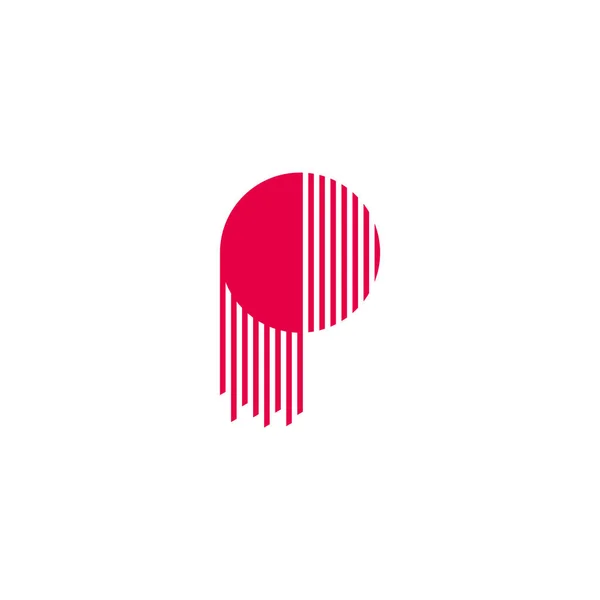 Letter Stripes Motion Design Logo Vector — Stock Vector