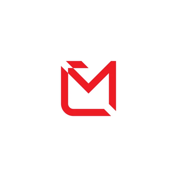 Letra Simple Movimiento Línea Geométrica Flecha Logo Vector — Archivo Imágenes Vectoriales