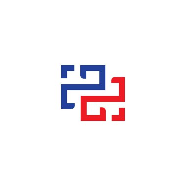 soyut pd renkli geometrik çizgiler sanat logo vektörü