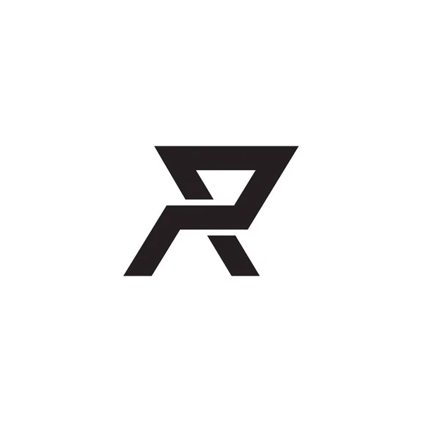 Letter Simple Monoline Geometric Logo Vector — Vettoriale Stock