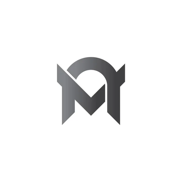 Літера Million Простий Градієнтний Геометричний Логотип Вектор — стоковий вектор