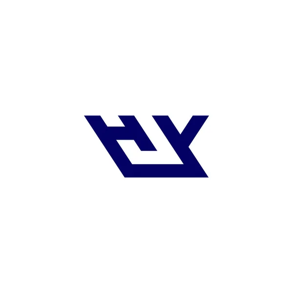 Letter Simple Geometric Line Logo Vector — Image vectorielle