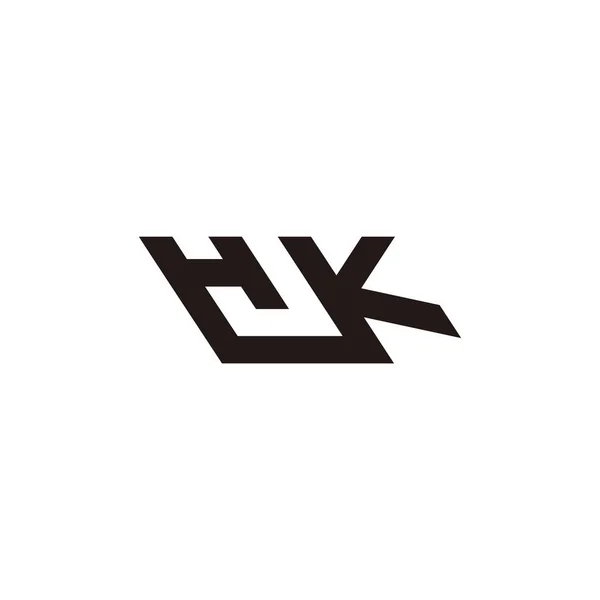 Letter Simple Geometric Line Logo Vector — Διανυσματικό Αρχείο
