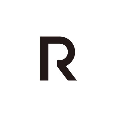 basit geometrik çizgi Logo vektör 