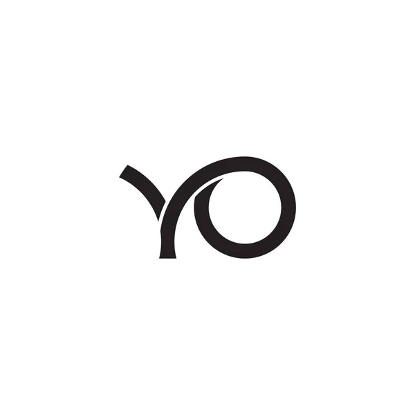 Letter Circle Geometric Logo Vector — Vetor de Stock