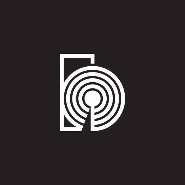 Letter Signal Stripes Geometric Logo Vector — Image vectorielle