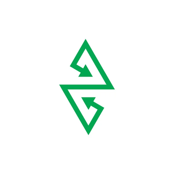 Green Financial Exchange Arrow Symbol Vector — 图库矢量图片