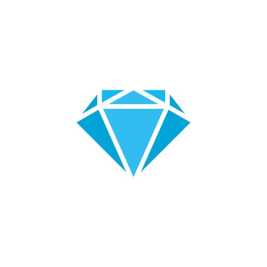 blue diamond simple geometric gradient logo vector
