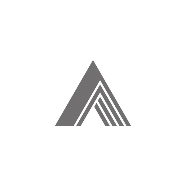 Triangle Dimensional Simple Geometric Logo Vector — Stockvector
