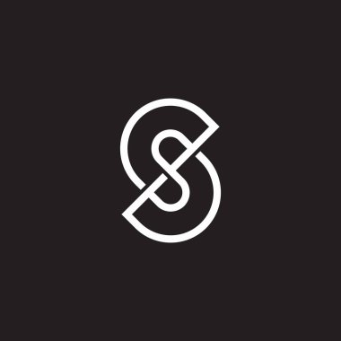 dp harfi bağlı sonsuz çizgi geometrik logo vektörü 