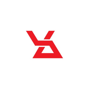 harf bl basit bağlı geometrik çizgi logo vektörü