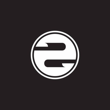 iki katlı kağıt daire geometrik logo vektörü 