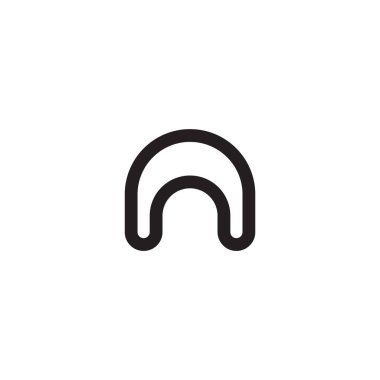 basit döngü sevimli logo vektörü 