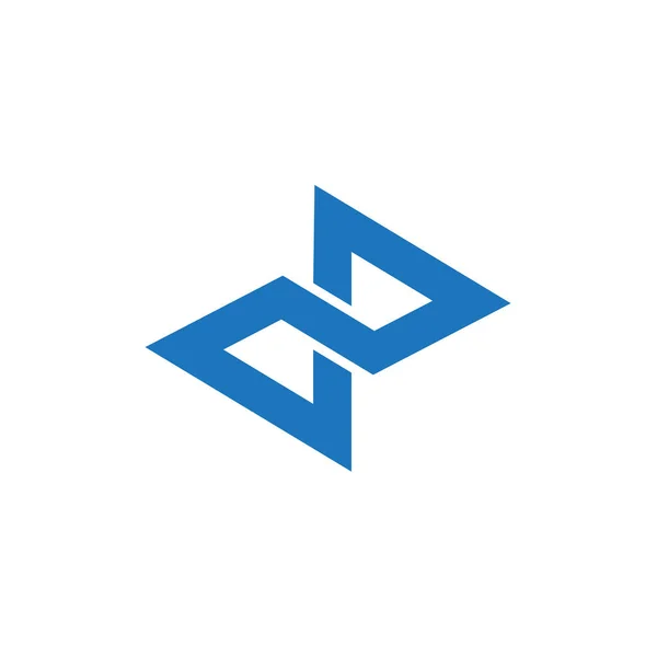 Lettre Infinity Line Géométrique Simple Logo Vecteur — Image vectorielle