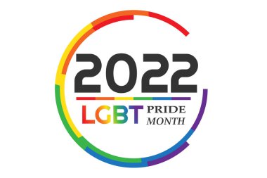 LGBT Gurur Ayı. Gökkuşağı aşk konsepti. LGBT bayrağı. Biseksüel, lezbiyen, eşcinsel, transseksüel. İnsan hakları ve hoşgörü. Kart, poster ve afiş. Vektör çizimi. EPS10