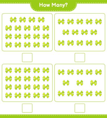 Oyun sayıyorum, kaç tane Dumbbell. Eğitimsel çocuk oyunu, yazdırılabilir çalışma tablosu, vektör illüstrasyonu