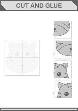 Kaplan suratını kes ve yapıştır. Çocuklar için çalışma tablosu