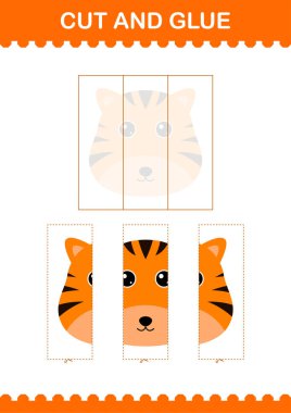 Kaplan suratını kes ve yapıştır. Çocuklar için çalışma tablosu