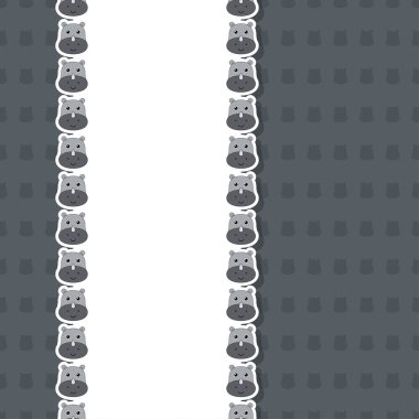 Sancak, poster ve tebrik kartı çerçeveli gergedanlar