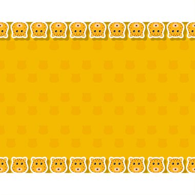 Pankart, poster ve tebrik kartı çerçeveli leopar.