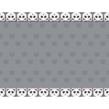 Pandanın çerçevesi pankart, poster ve tebrik kartı.