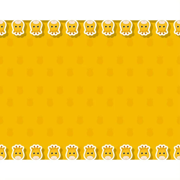 Pankart, poster ve tebrik kartı çerçeveli zürafa.